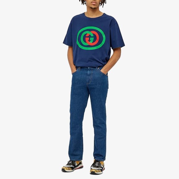Gucci Tee Vintage Oval Interlocking GG Logo - Picture 4 of 14